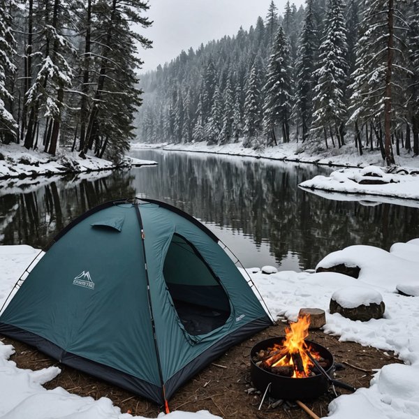 Quelles sont les meilleures pratiques pour camper en bord de rivière en hiver?